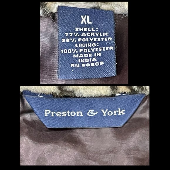 ▪️PRESTON & YORK▪️Faux Fur Cheetah Animal Print Vest - Picture 7 of 7